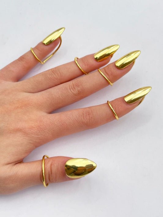 Ishhaara Adjustable Finger Tip Nail Ring