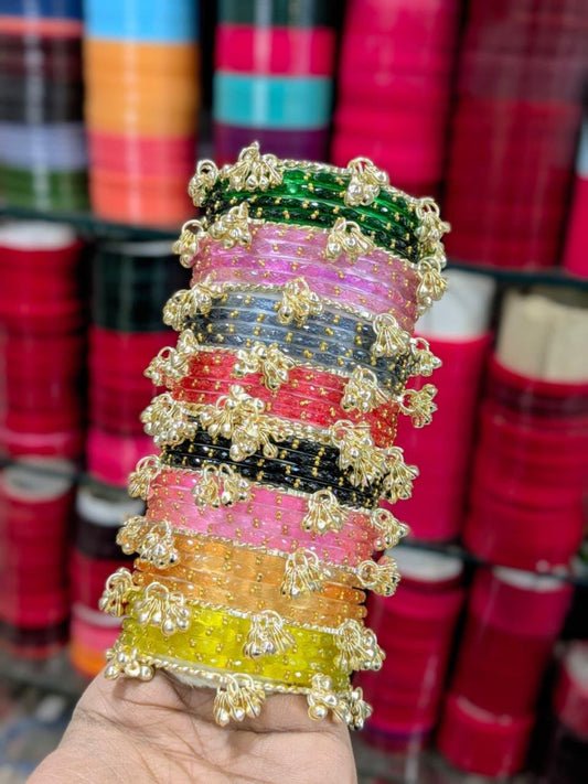 Ishhaara Assorted Kashmiri Raindrop Bangles