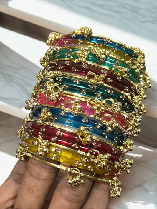 Ishhaara Assorted Multicolor Kashmiri Bangles