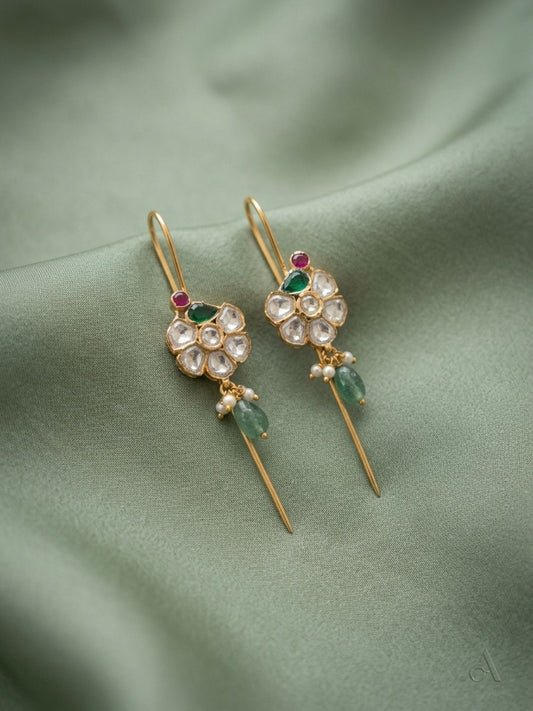 Ishhaara Birdie Flower Bugadi Earrings
