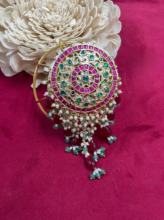 Ishhaara Intricately Designed Jadau Kundan Hair Bun