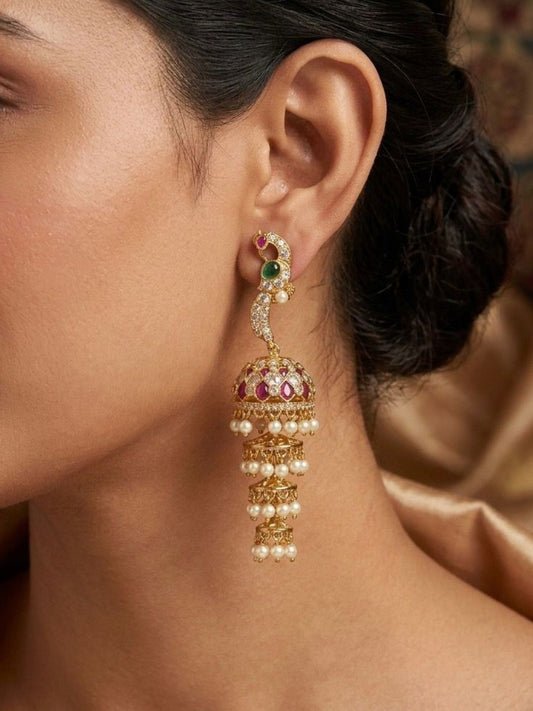 Ishhaara Stone Jhumka Earring